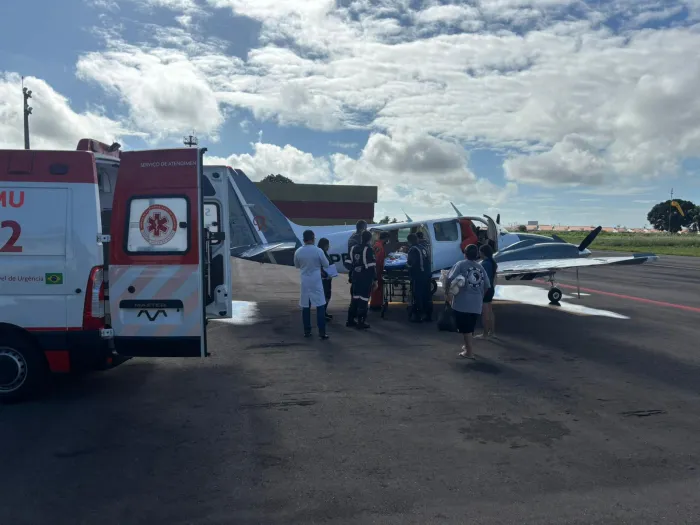 Durante todo o trajeto, foram adotados os cuidados assistenciais compatíveis com a complexidade do caso - Ascom DEA