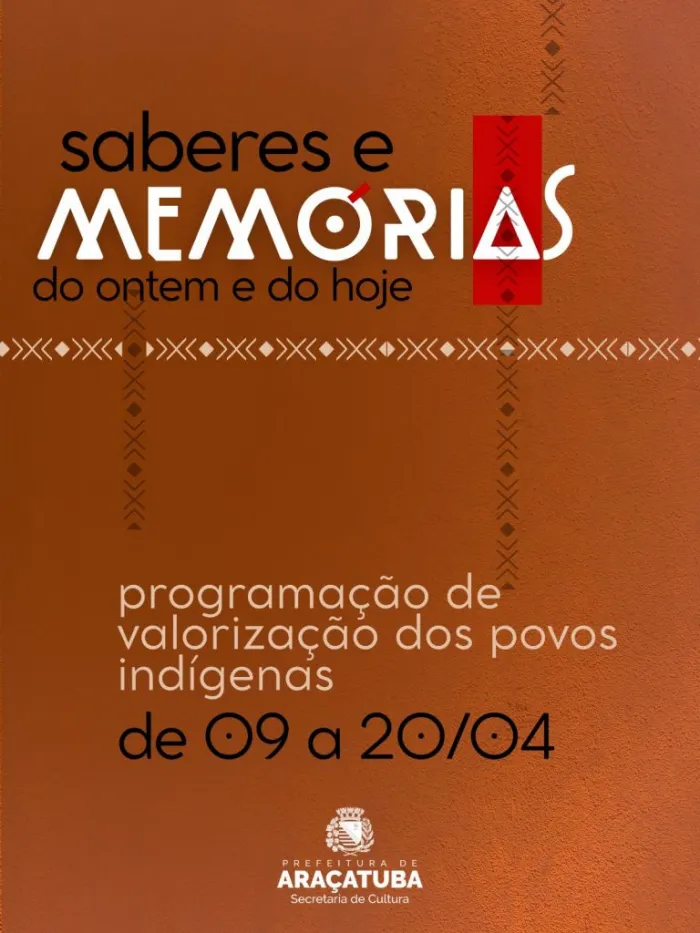 Araçatuba terá programação especial de valorização dos povos indígenas de 9 a 20 de abril