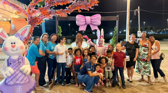 Vila da Páscoa recebe visita de instituições e proporciona noite de acolhimento e alegria para crianças