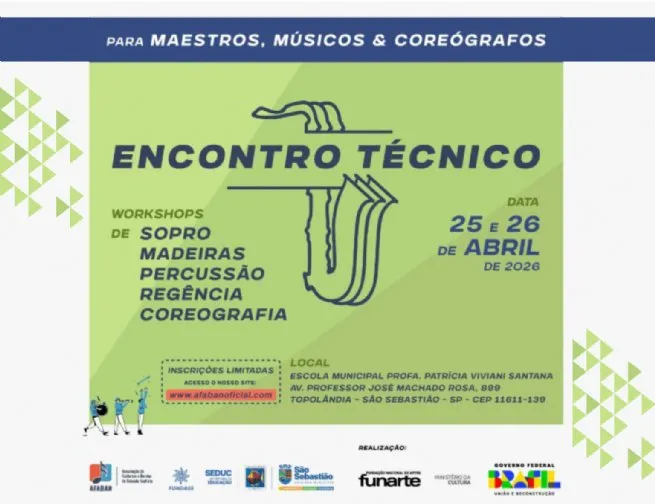Inscrições abertas para Encontro Técnico de Música com especialistas de grandes sinfônicas