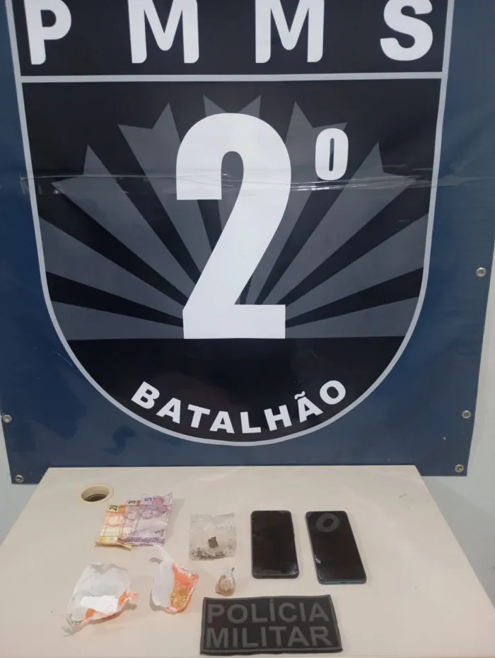 Polícia Militar em Três Lagoas realiza prisão de autor de tráfico de drogas