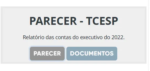 Câmara de São Sebastião disponibiliza relatório do TCE sobre contas de 2022