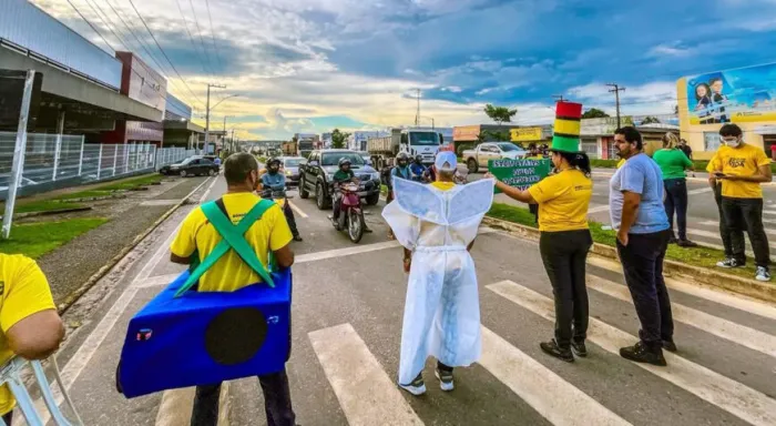 A capacitação tem preparado servidores para atuarem diretamente nas ações educativas do Maio Amarelo 2026, levando informação e conscientização à população de forma dinâmica e acessível