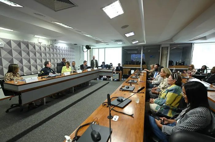 A audiência pública na CDH foi presidida pela senadora Damares Alves - Foto: Saulo Cruz/Agência Senado