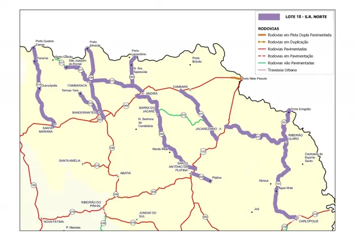 Cambará, Jacarezinho e Ribeirão Claro: rodovias recebem serviços de conservação