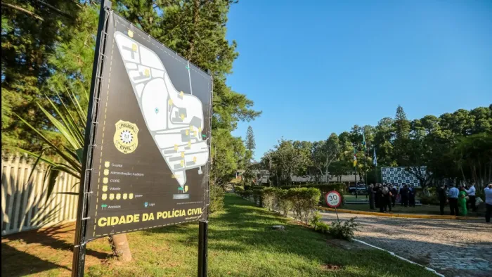 Em 2022, Polícia Civil inaugurou a Cidade da Polícia, um dos maiores complexos de segurança pública do Sul do país -Foto: Gustavo Mansur/Arquivo Secom