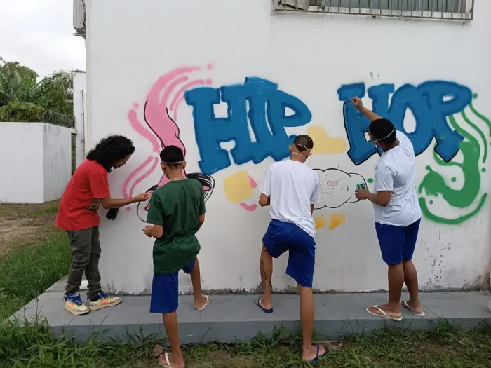 - Socioeducandos da Funac participam do Projeto Café com Arte (Foto: Divulgação)