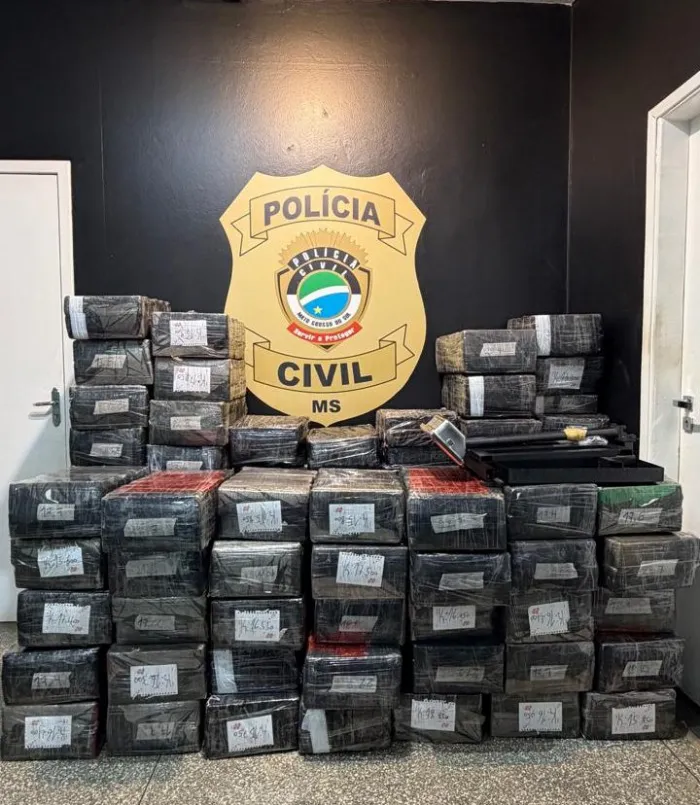 Polícia Civil apreende 1.600 kg de maconha e recupera veículo furtado em Mundo Novo
