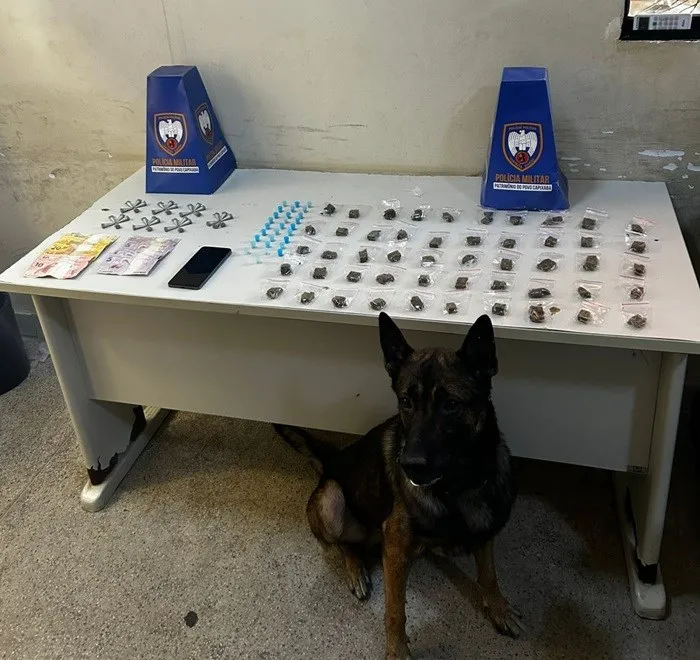 10º BPM apreende drogas, recupera veículo e cumpre mandado de prisão em Guarapari