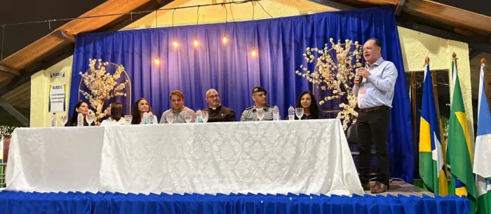  O parlamentar destacou que ex-aluno da escola (Foto: Assessoria parlamentar)