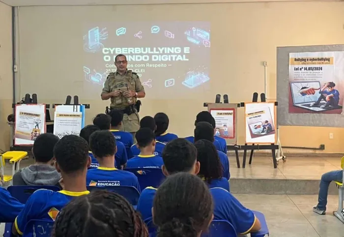 Palestra fala sobre convivência harmoniosa e a segurança dos estudantes - Crédito da foto: divulgação