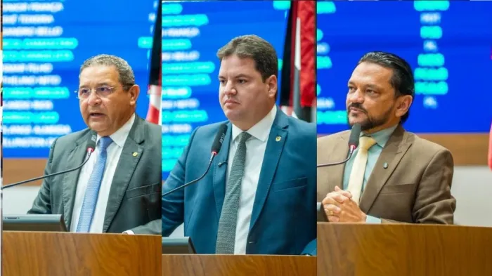 Deputados Jotta Pinto, João Batista Segundo e Cláudio Cunha comemoraram a realização de obra na rodovia MA-106