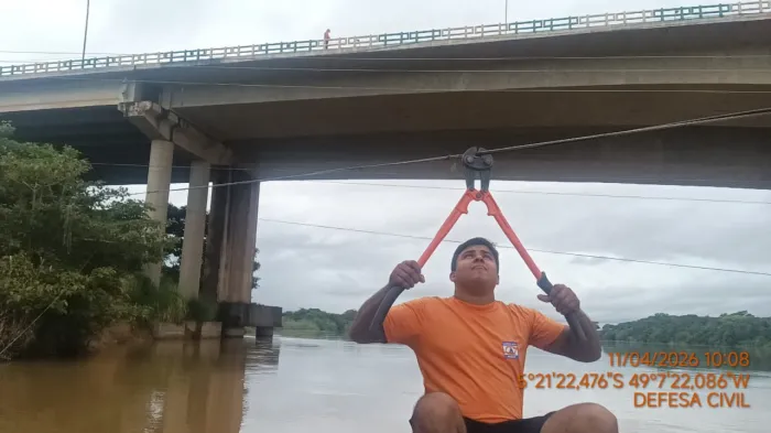 Defesa Civil: Prefeitura e Marinha atuam contra riscos causados por cabos no Rio Itacaiúnas
