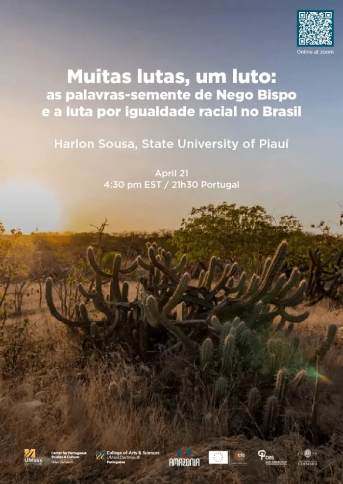Professor da Uespi leva debate sobre legado de Nego Bispo a conferência internacional promovida pela Universidade de Massachusetts