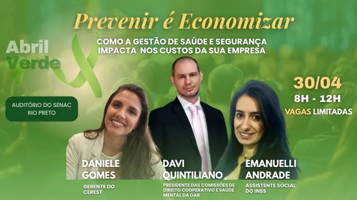 CEREST promove evento sobre prevenção de acidentes de trabalho