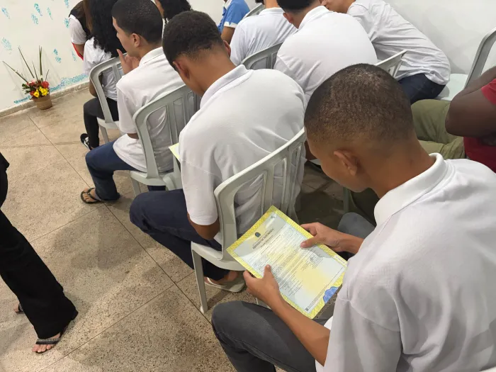 - A ação aconteceu no Centro Socioeducativo de São José de Ribamar, unidade da Funac (Foto: Júnior Vieira)