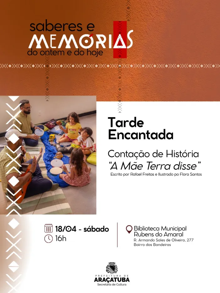 Cia. Pé de Ciranda apresenta literatura e musicalidade infantil na Tarde Encantada deste sábado