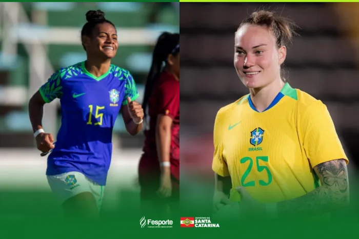 Futebol feminino catarinense ganha destaque com Maiara Niehues e Tainá Maranhão na FIFA Series