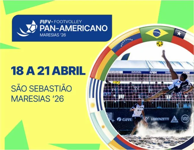 São Sebastião recebe elite do futevôlei no Pan-Americano 2026 neste fim de semana
