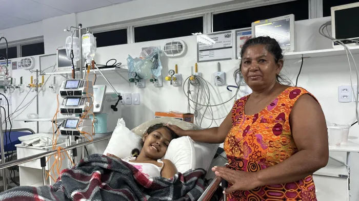 Ellen precisou ser internada na UTI do HGE devido a infecção grave após cesariana - Beatriz Castro / Ascom HGE