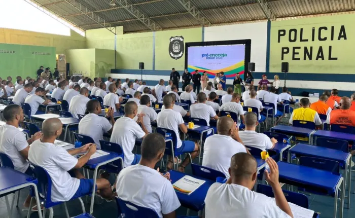 Mais de 150 internos do sistema prisional do Piauí participam de revisão preparatória para o Encceja em Teresina