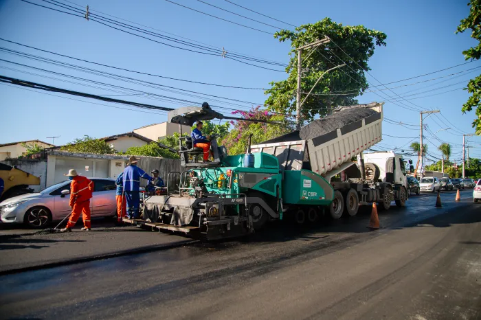 Pavimenta Lauro avança com obras na Rua Tramandaí, em Vilas do Atlântico