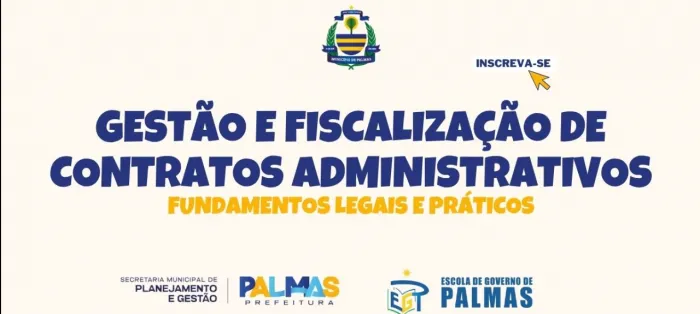 Escola de governo promove curso que aborda aspectos teóricos e práticos da gestão e fiscalização de contratos administrativos. - Crédito da foto: Divulgação