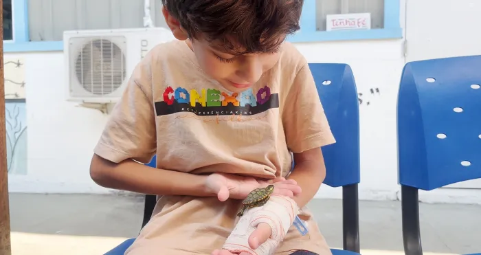 Hospital Regional Ruth Cardoso promove reencontro entre paciente e animal de estimação em Balneário Camboriú