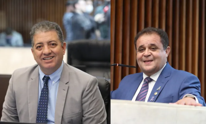 Os deputados Cobra Repórter (PSD) e Batatinha (PSD) são os autores da lei. - Créditos: Orlando Kissner/Valdir Amaral
