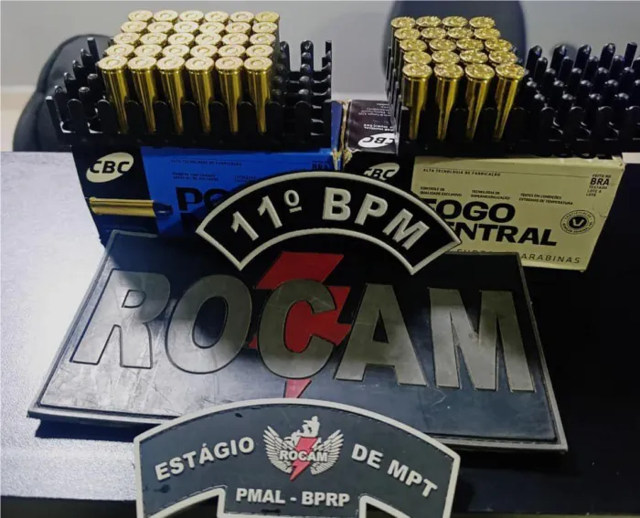 PM apreende armas e munições em cidades do interior do estado