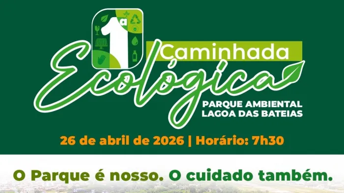 Governo Municipal realiza 1ª Caminhada Ecológica da Lagoa das Bateias neste domingo, 26