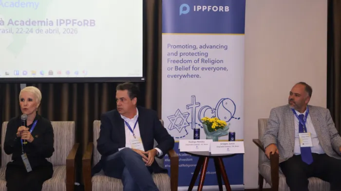 Deputado Artagão Júnior durante a IPPFoRB Academy 2026. - Créditos: Divulgação/Assessoria Parlamentar