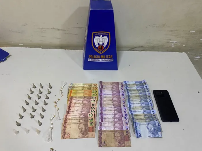 10º BPM apreende drogas e detém suspeitos por tráfico em Guarapari