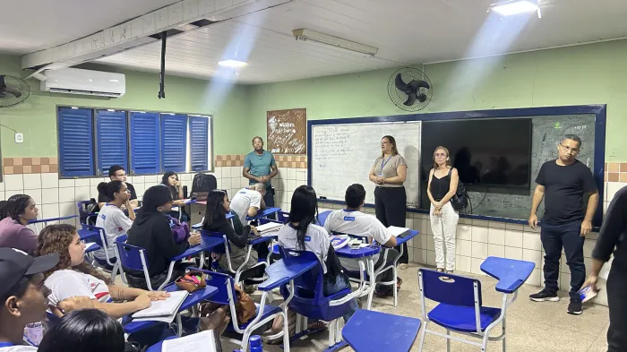 Gerência regional visitou a escola - Kaique Pacheco / Ascom Seduc