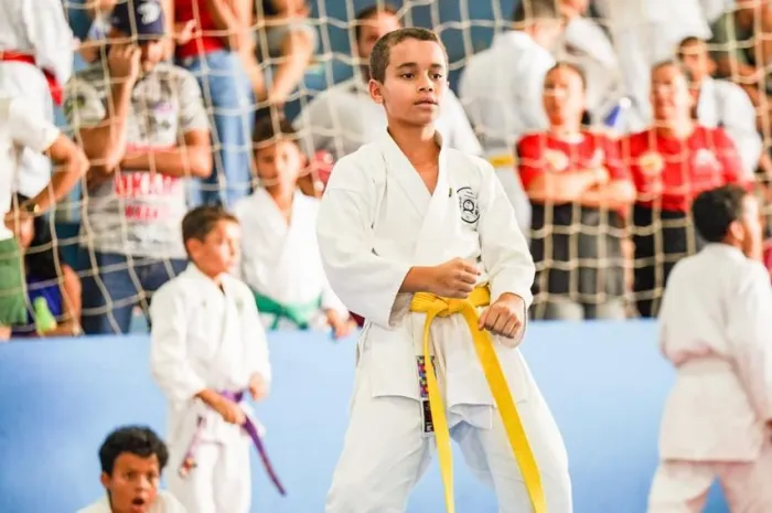  Atleta participou de apresentação durante competição realizada com presença de público (Foto: Assessoria parlamentar)