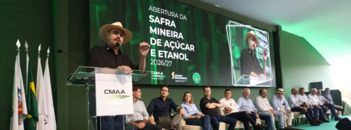 Governo de Minas anuncia R$ 350 milhões para instalação de gasoduto no Triângulo Mineiro durante Abertura da Safra de Mineira de Açúcar e Álcool 2026/2027