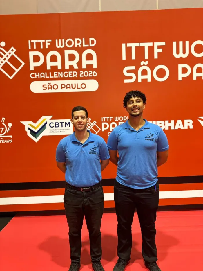 Bertioga tem árbitros em torneio internacional de tênis de mesa paralímpico