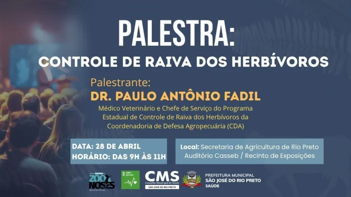 Zoonoses promove palestra sobre Controle de Raiva dos Herbívoros