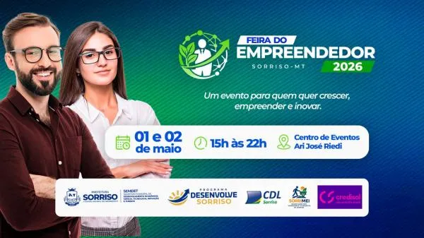 Feira do Empreendedor reúne inovação, negócios e lazer em Sorriso