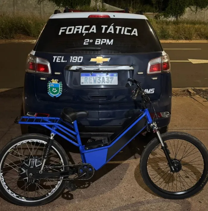 Polícia Militar em Três Lagoas recupera bicicleta roubada e realiza prisão de receptador