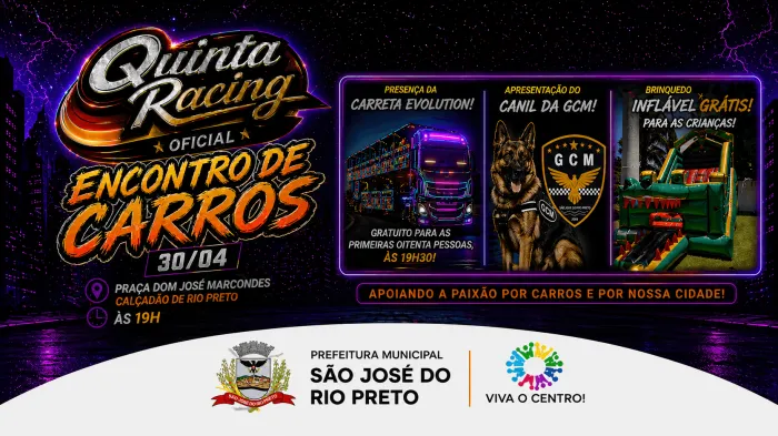 Quinta Racing terá edição especial no pré-feriado em Rio Preto
