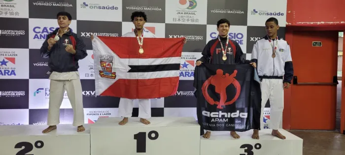 Menino de ouro: Yan Melo conquista bicampeonato brasileiro de karatê em Belém (PA)