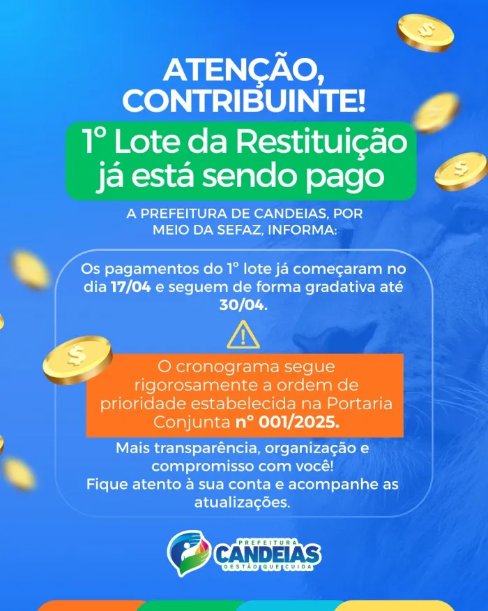 Foto: Reprodução/Prefeitura de Candeias - BA