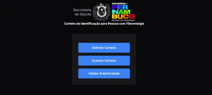 SES-PE inicia processo de atualização para nova plataforma voltada à emissão da carteira de identificação da pessoa com fibromialgia