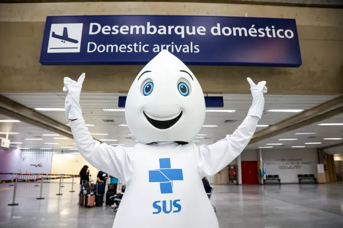 Santos Dumont e Galeão recebem pontos de vacinação antes do show da Shakira - SMS/Divulgação