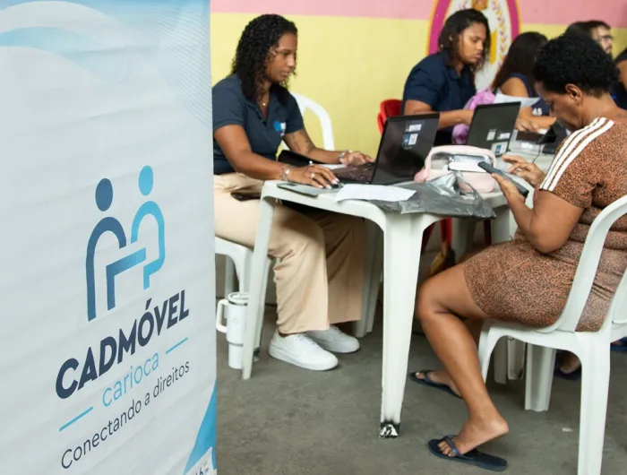 Serviço itinerante oferece inscrição e atualização do CadÚnico sem agendamento prévio. Foto: Divulgação SMAS