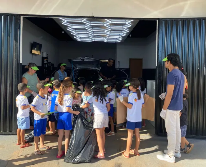 Programação transformou os pequenos da turma do Pré-escolar II em agentes de conscientização - Crédito da foto: Divulgação