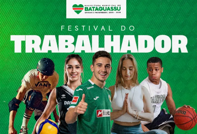 Esporte, lazer e cultura marcam o 1º Festival do Trabalhador nesta sexta-feira (01)