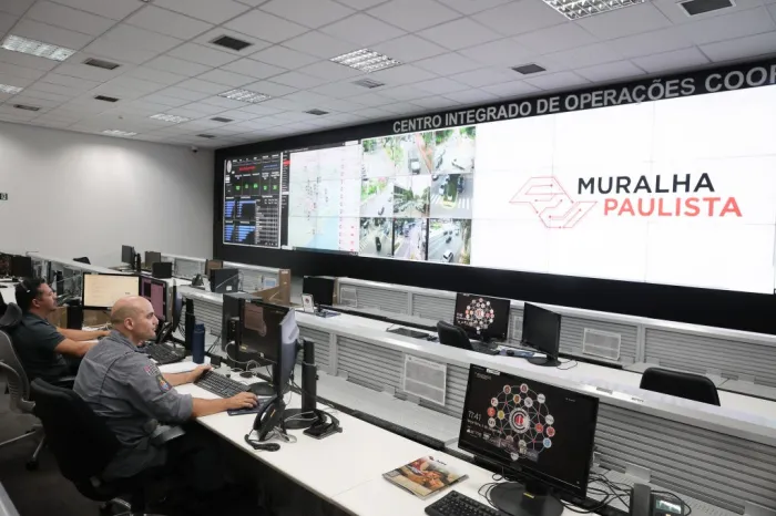 Desde 2024, o Muralha Paulista já contribuiu diretamente para mais de 10 mil prisões no estado Foto: Divulgação/Governo de SP