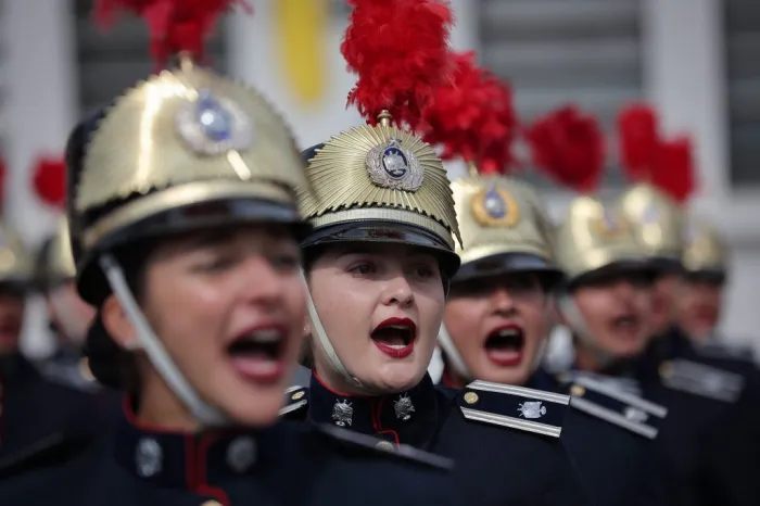 Oficiais na solenidade de passagem de Comando da Polícia Militar do Estado de São Paulo/ Foto – Pablo Jacob/Governo Estado SP